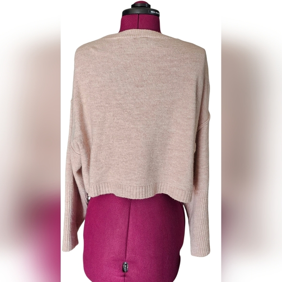Topshop Soft Knit Cowl Neck Dusty Pink Blush Sweater - Picture 5 of 10